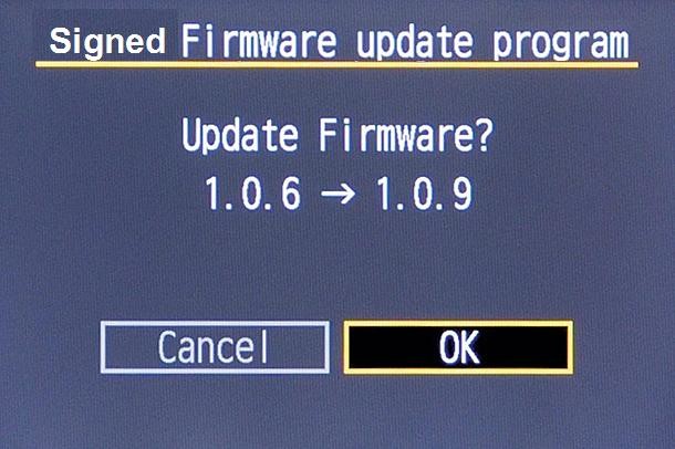 Signed Firmware Update